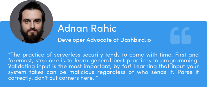 Adnan Rahic Serverless Security