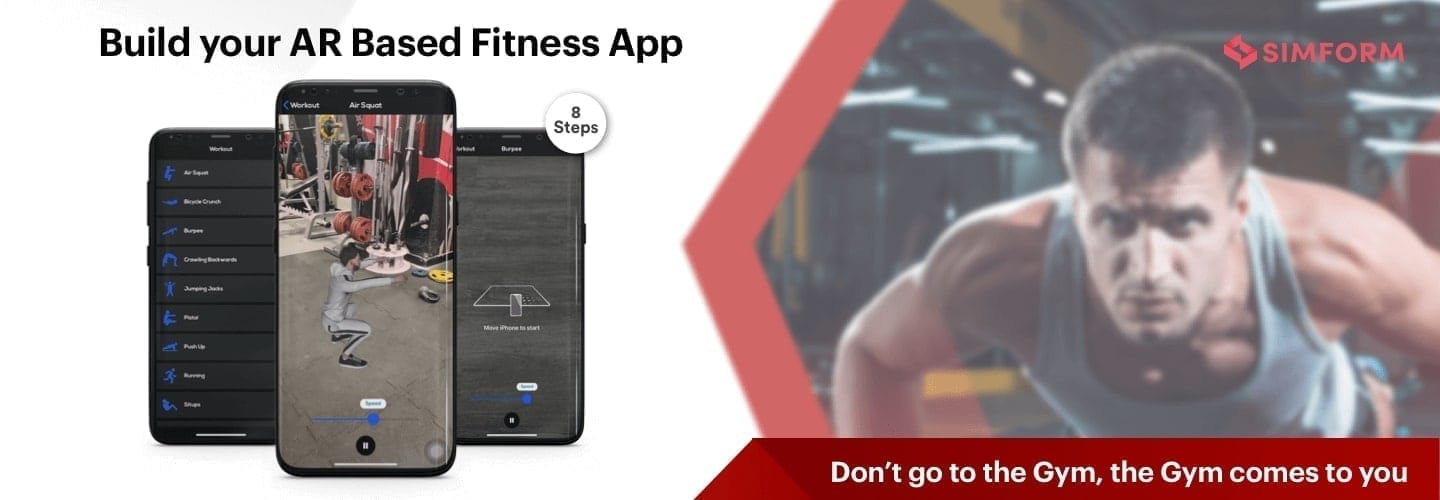 Fitness app using AR
