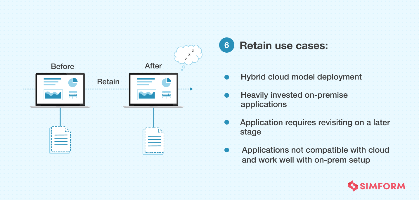 retain cloud migration strategy use cases
