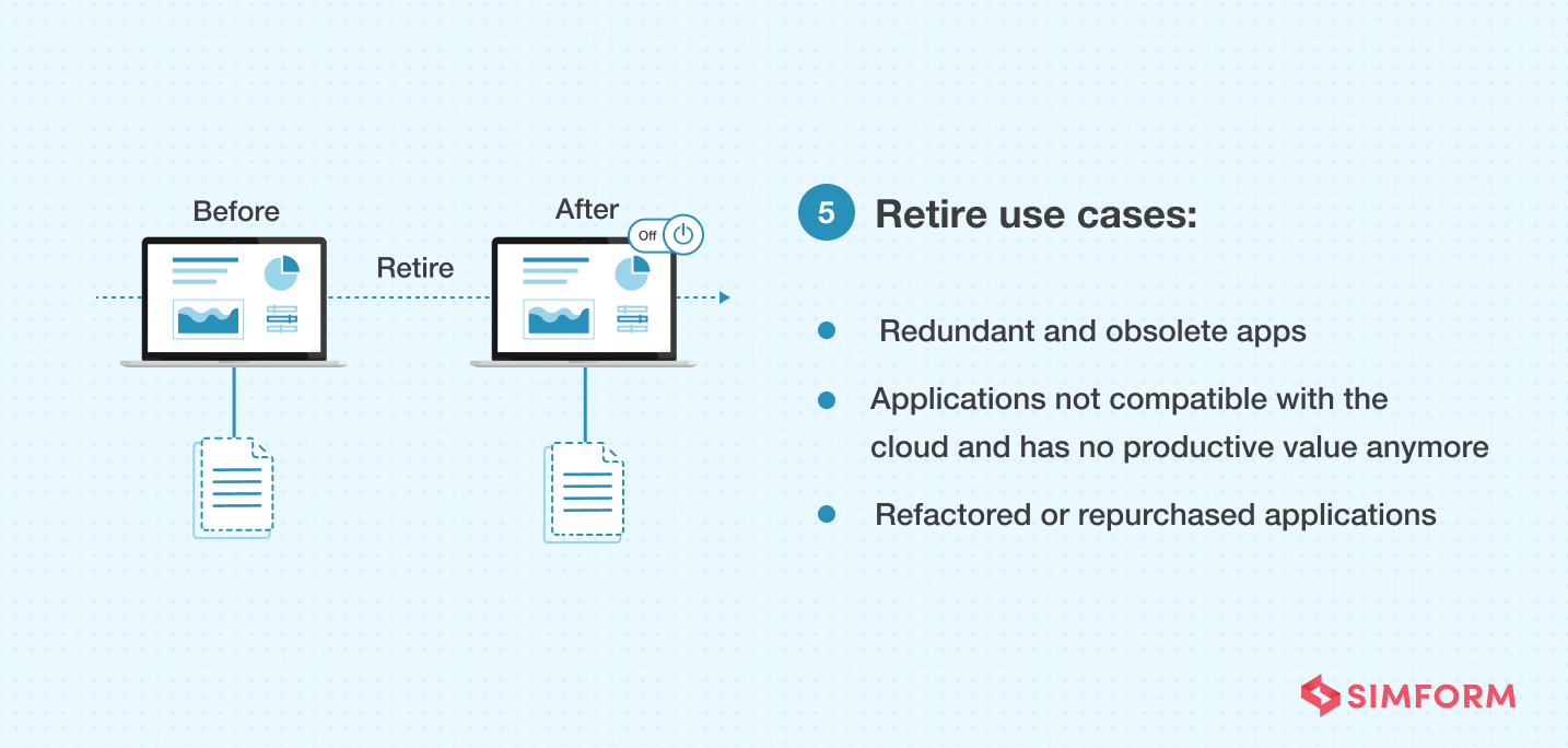 retire cloud migration strategy use cases