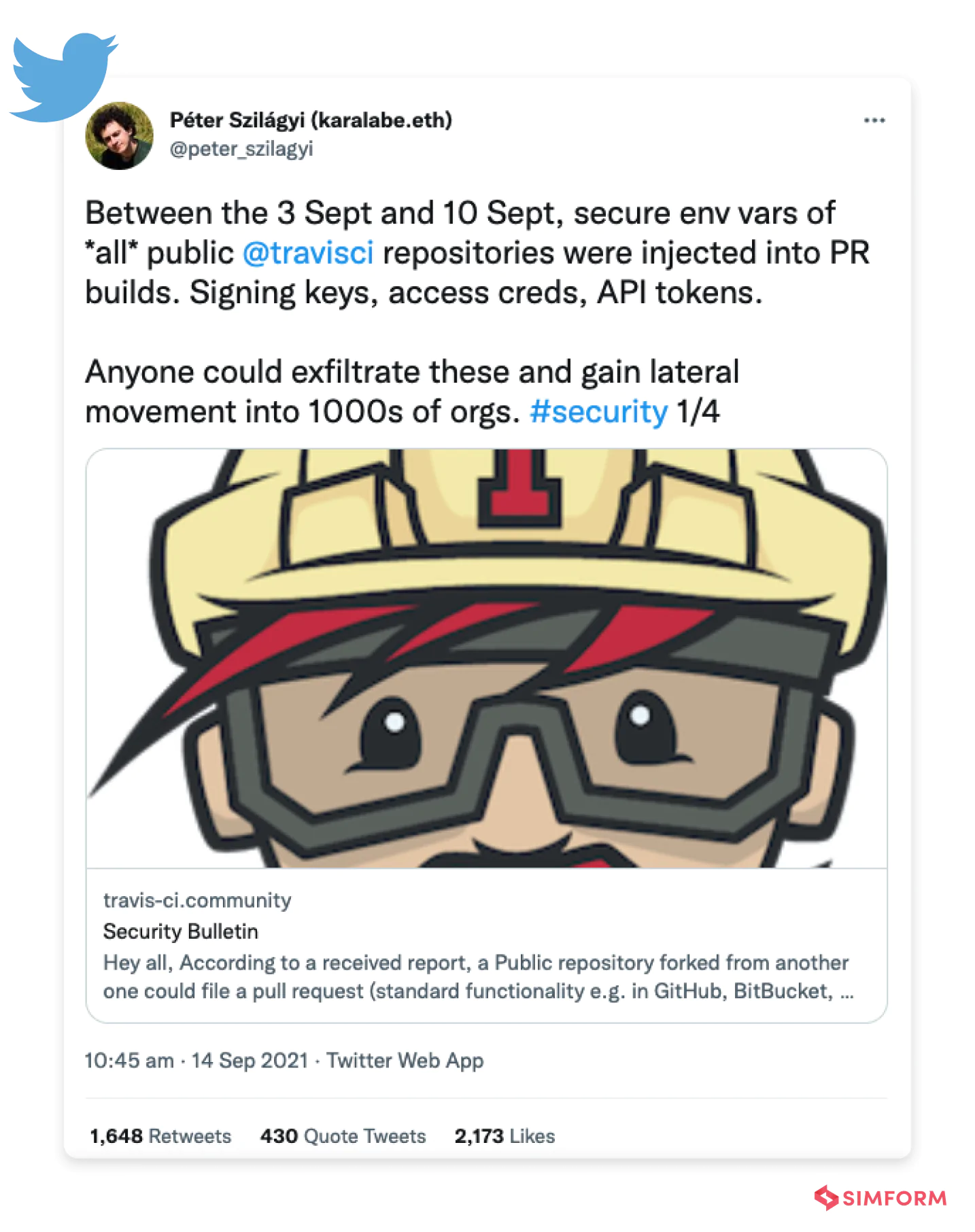 Travis CI Security Incident