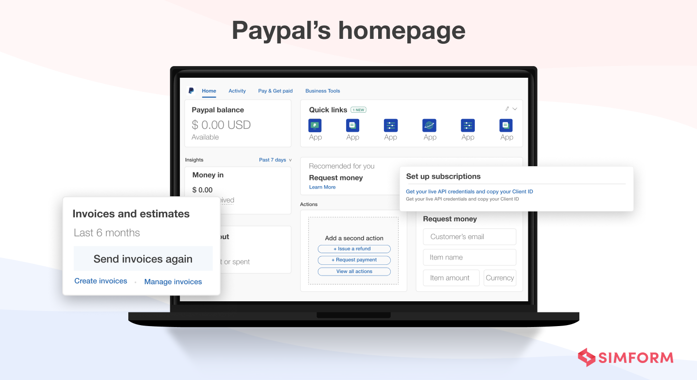 Paypal UI design