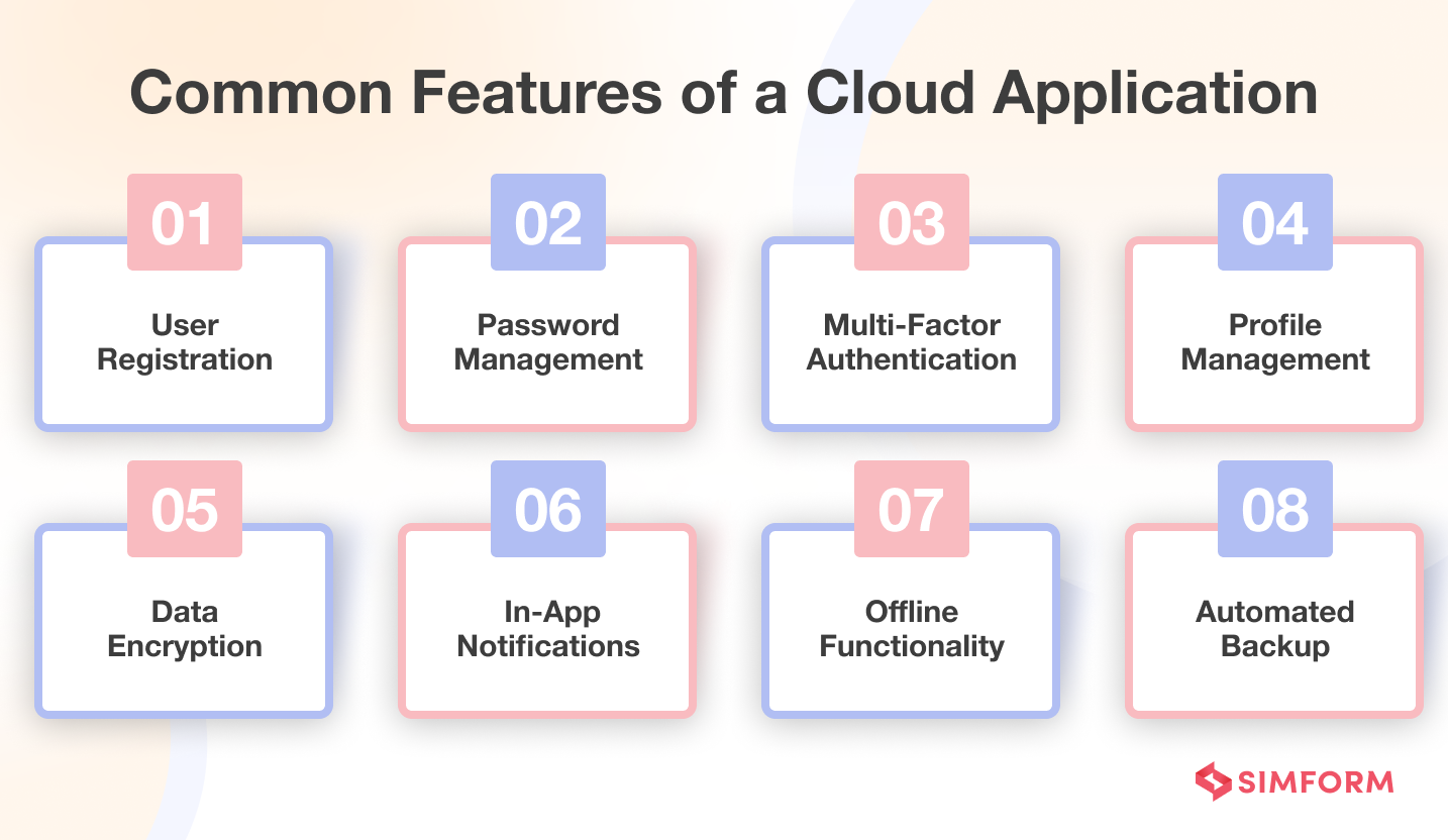 common features of cloud apps