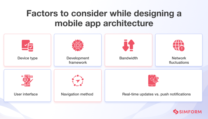 Factors to consider while designing a mobile app architecture